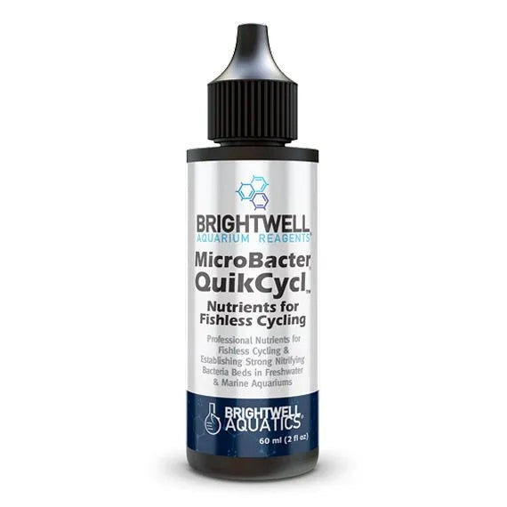 Brightwell Aquatics MicroBacter QuikCycl – Fishless Cycling Nutrient – 60 ml