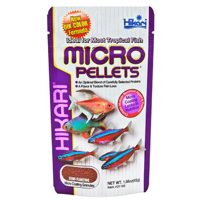 Hikari Micro Pellets staple food for tetras and small community fish