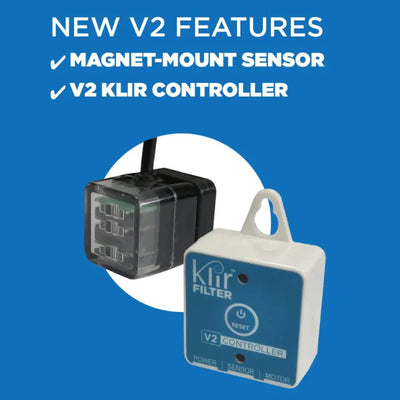 Klir Di-4 V2 new features: magnet-mount water sensor and V2 Klir smart controller