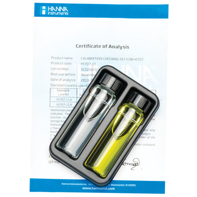 Hanna Instruments HI707-11 / 707-11 | Nitrite Low Range Checker HC Calibration Check Set | Freshwater & Saltwater