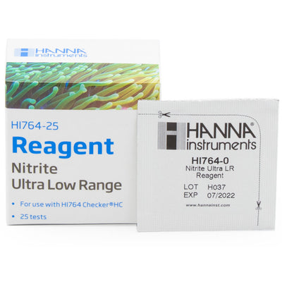 Hanna Instruments HI764-25 / 764-25 | Nitrite Ultra Low Range Checker Reagents (25 Tests) | Aquarium Testing
