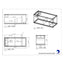 OceanVue ECO Glass Sump, 20 gallon 30 in sump dimension drawing