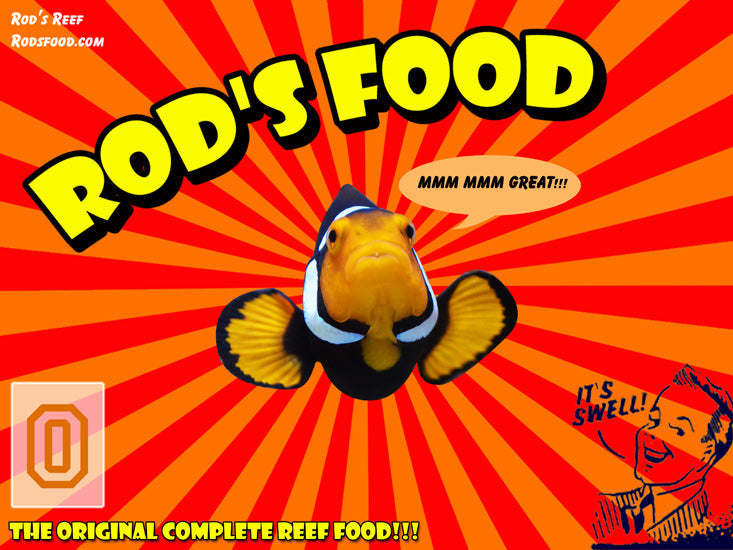 Rod's Food Frozen Original Blend flat pack, complete frozen reef food for fish and corals