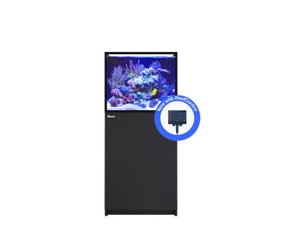 Red Sea REEFER 200 G3+ aquarium system with black cabinet