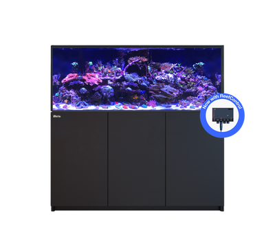 Red Sea REEFER 625 G3+ aquarium system with black cabinet
