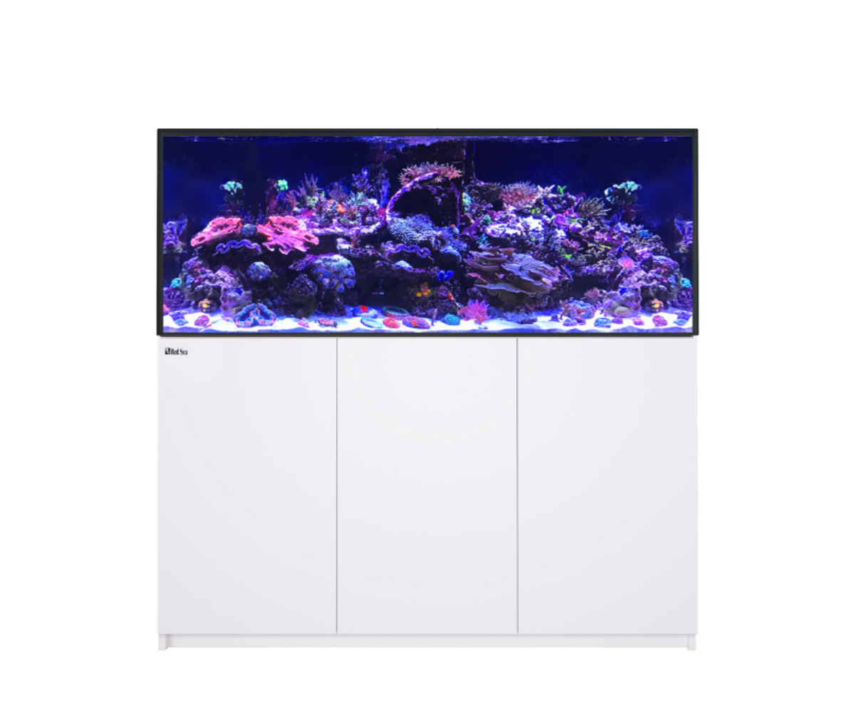 Red Sea REEFER 625 G3+ aquarium system with white cabinet