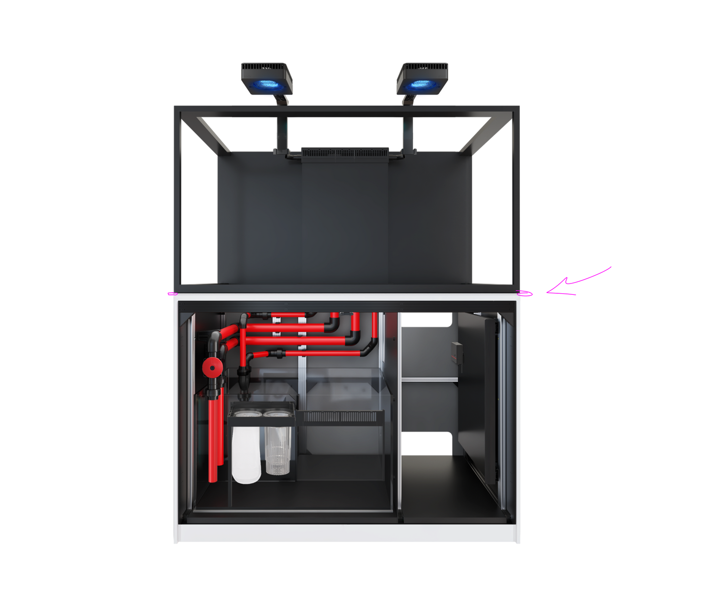 Red Sea REEFER S-550 G3 Deluxe - White cabinet