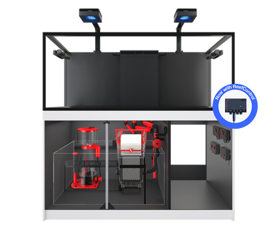 Red Sea REEFER MAX 625 G3+ aquarium system with white cabinet