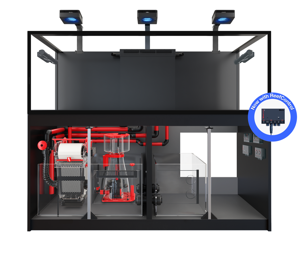 Red Sea REEFER MAX 750 G3+ aquarium system with black cabinet