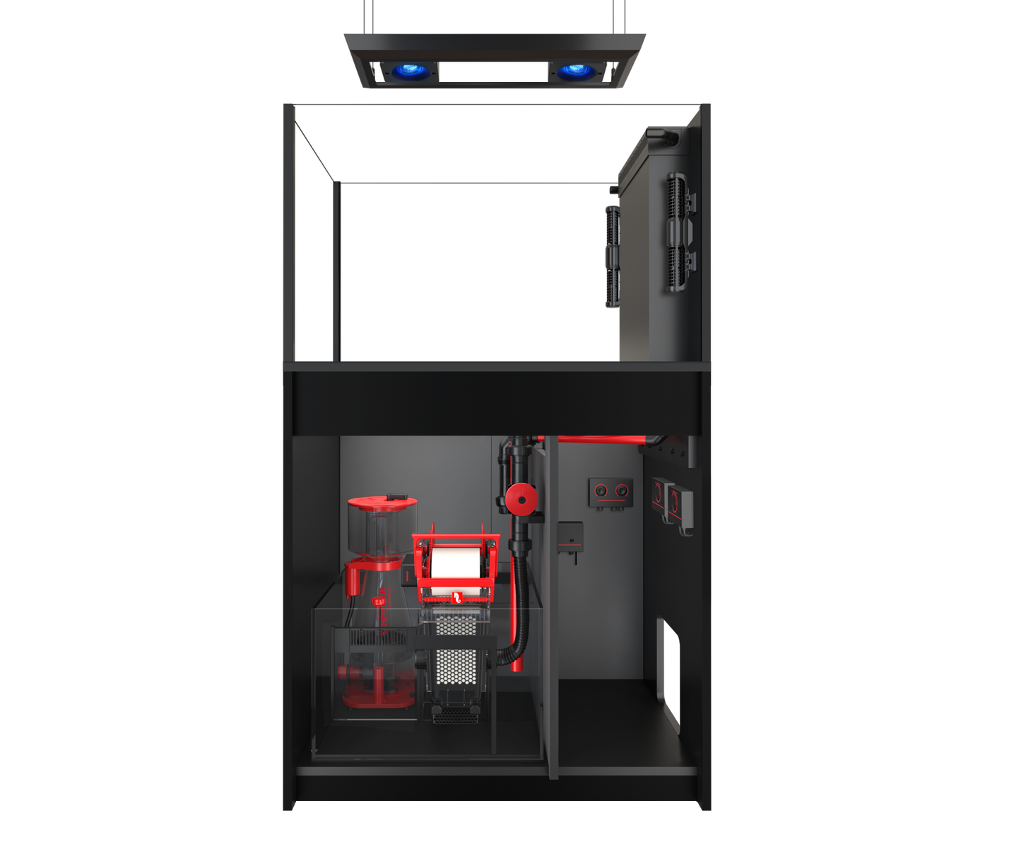 Red Sea REEFER MAX Peninsula 350 G3 Aquarium System - Black cabinet