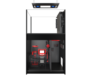 Red Sea REEFER MAX Peninsula 350 G3 Aquarium System - Black cabinet