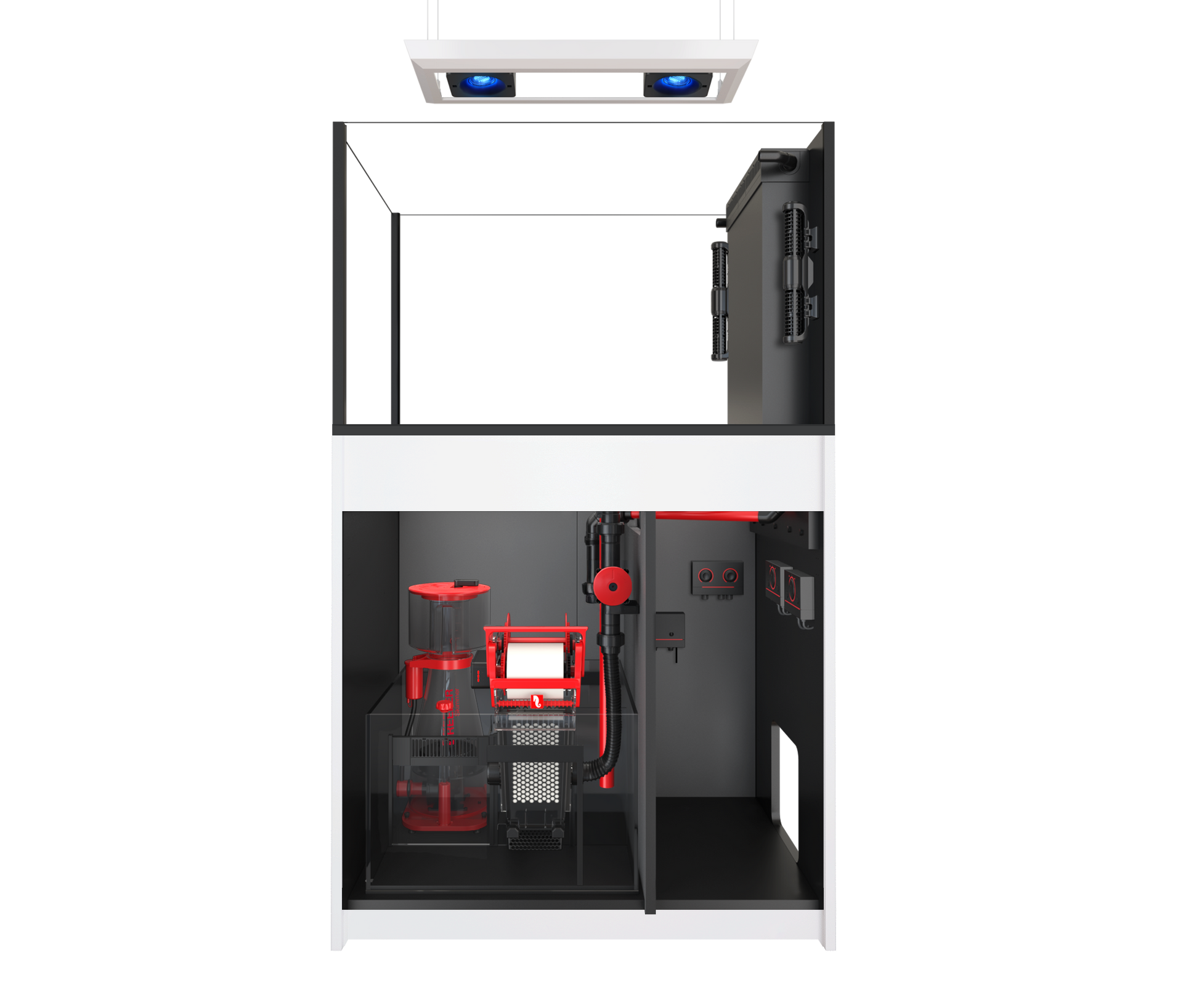 Red Sea REEFER MAX Peninsula 350 G3 Aquarium System - White cabinet