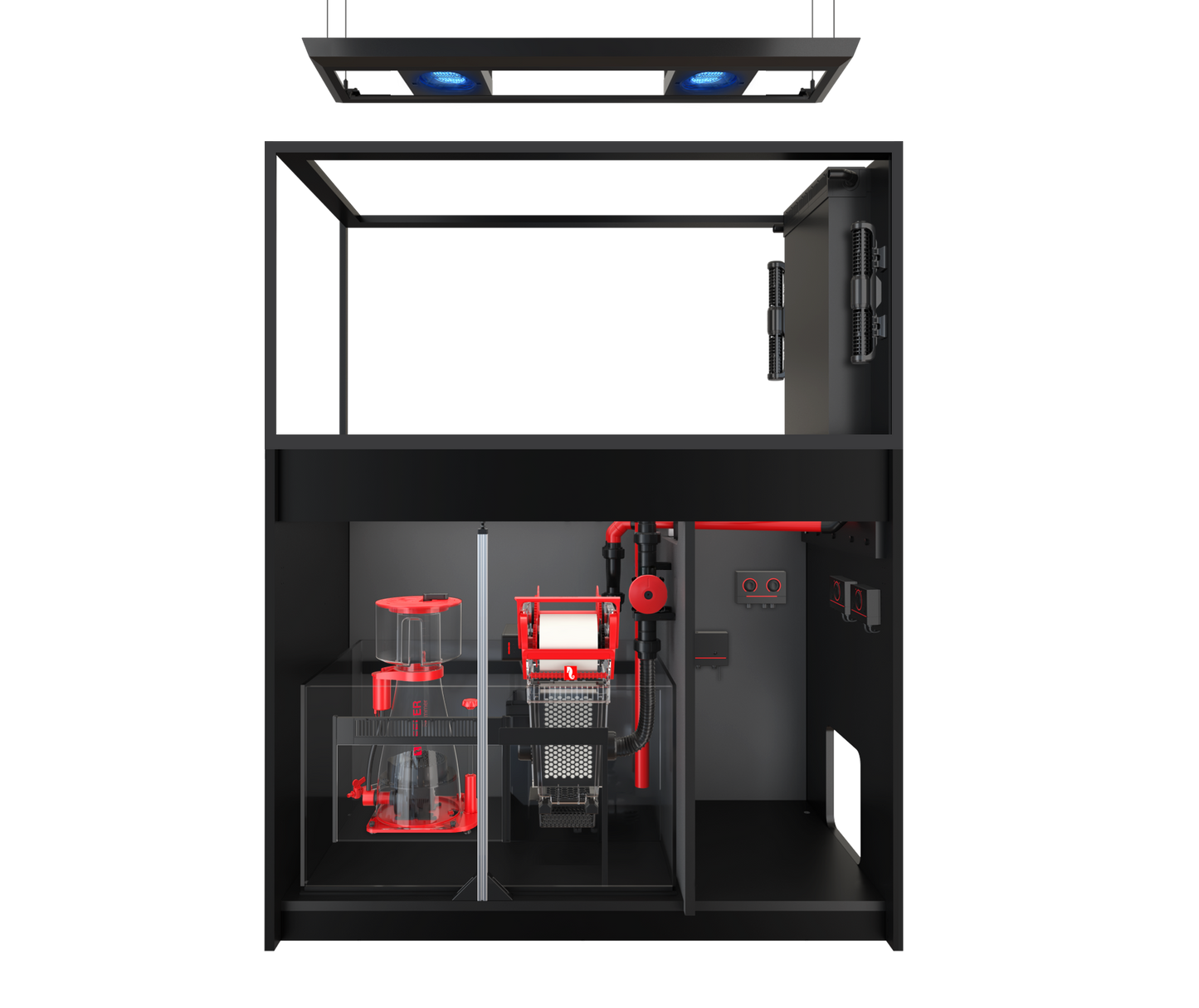 Red Sea REEFER MAX Peninsula 500 G3 Aquarium System - Black cabinet
