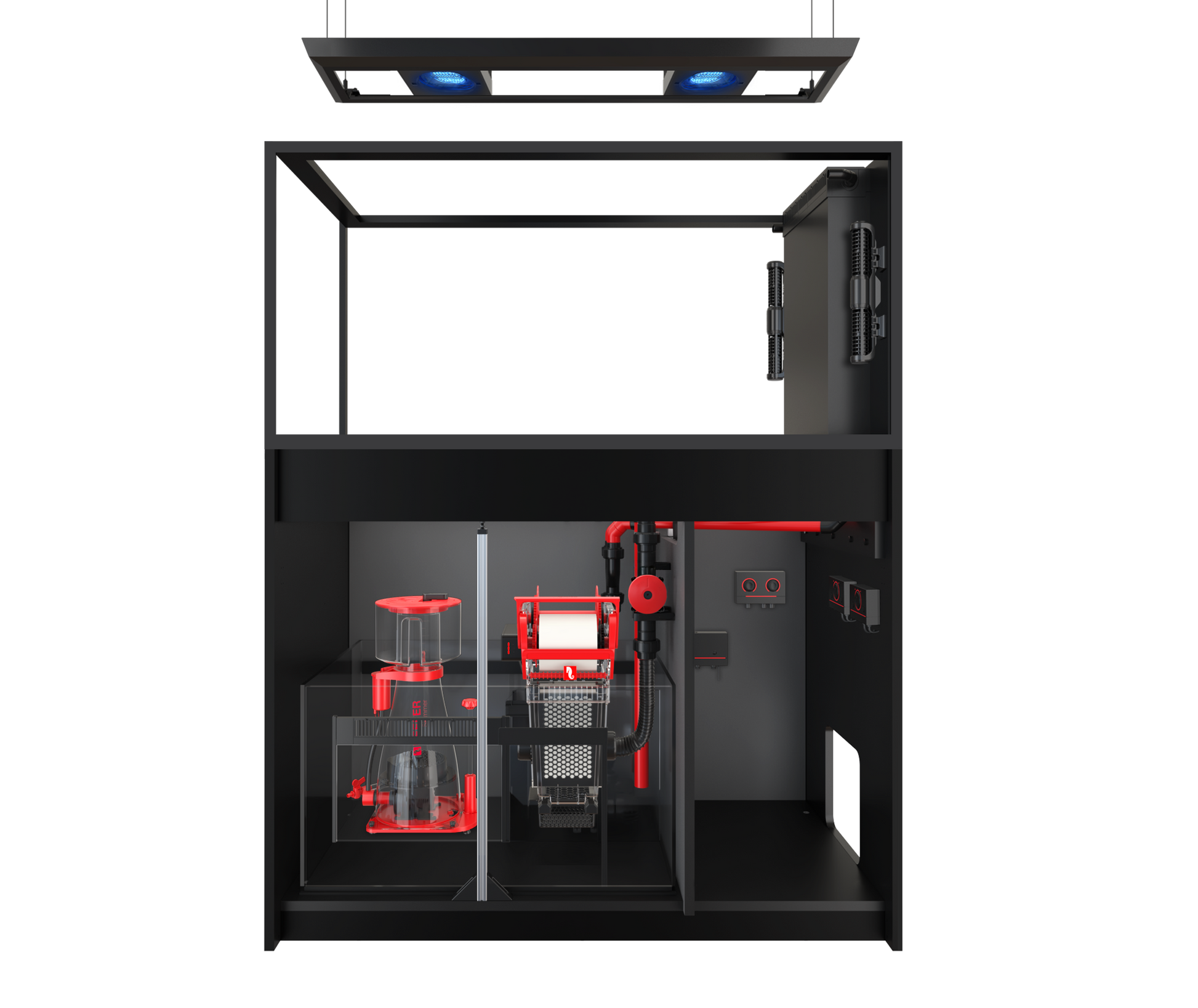 Red Sea REEFER MAX Peninsula 500 G3 Aquarium System - Black cabinet