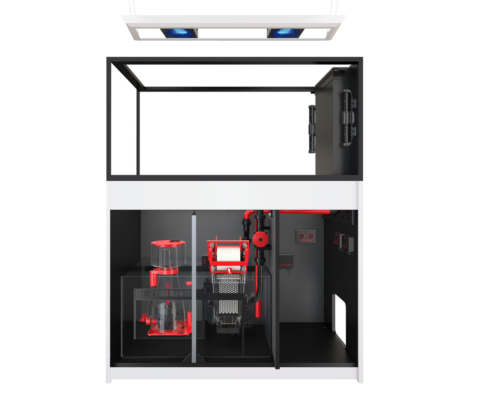 Red Sea REEFER MAX Peninsula 500 G3 Aquarium System - White cabinet