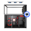 Red Sea REEFER MAX Peninsula S-700 G3+ aquarium system with white cabinet