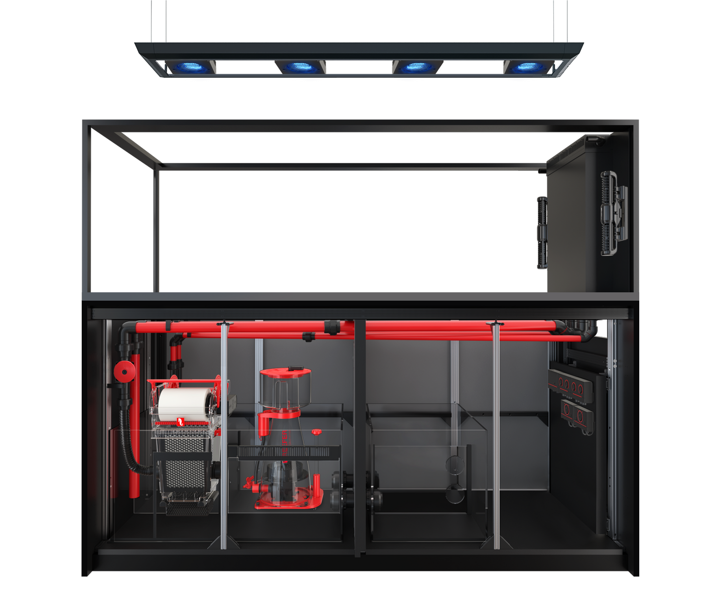 Red Sea REEFER MAX Peninsula S-950 G3 Aquarium System - Black cabinet