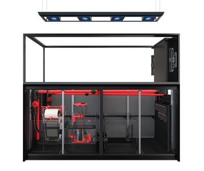 Red Sea REEFER MAX Peninsula S-950 G3 Aquarium System - Black cabinet