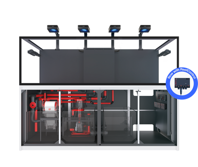 Red Sea REEFER MAX S-1000 G3+ aquarium system with white cabinet
