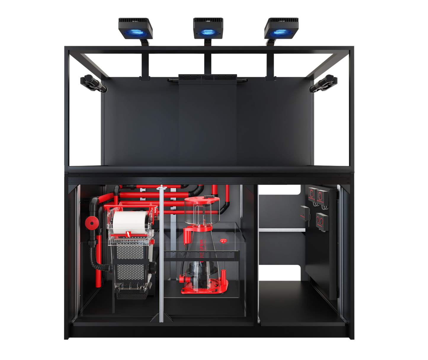 Red Sea REEFER MAX S-700 G3 Aquarium System - Black cabinet