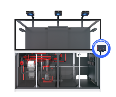 Red Sea REEFER MAX S-850 G3+ aquarium system with white cabinet