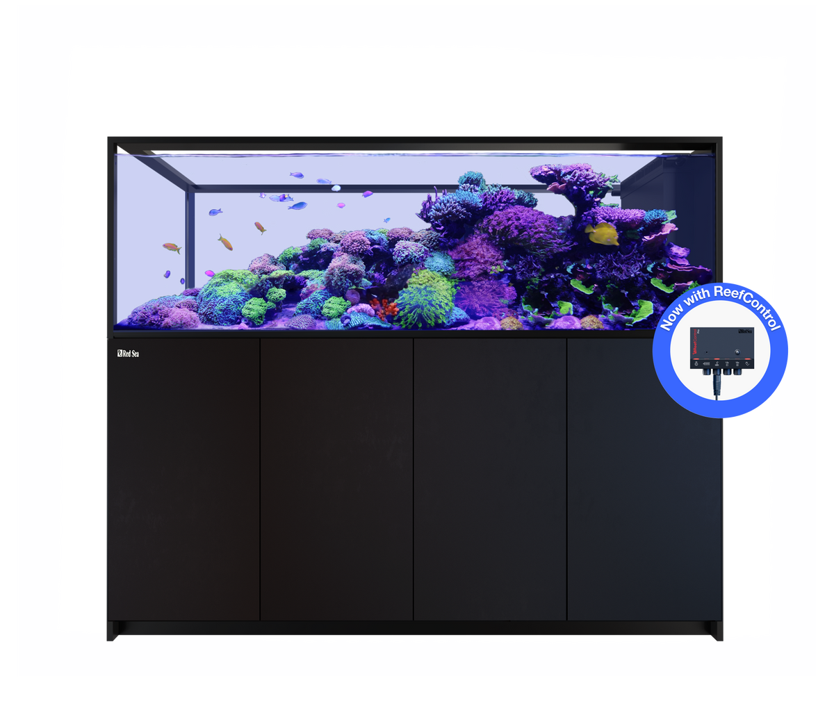Red Sea REEFER Peninsula S-950 G3+ aquarium system with black cabinet