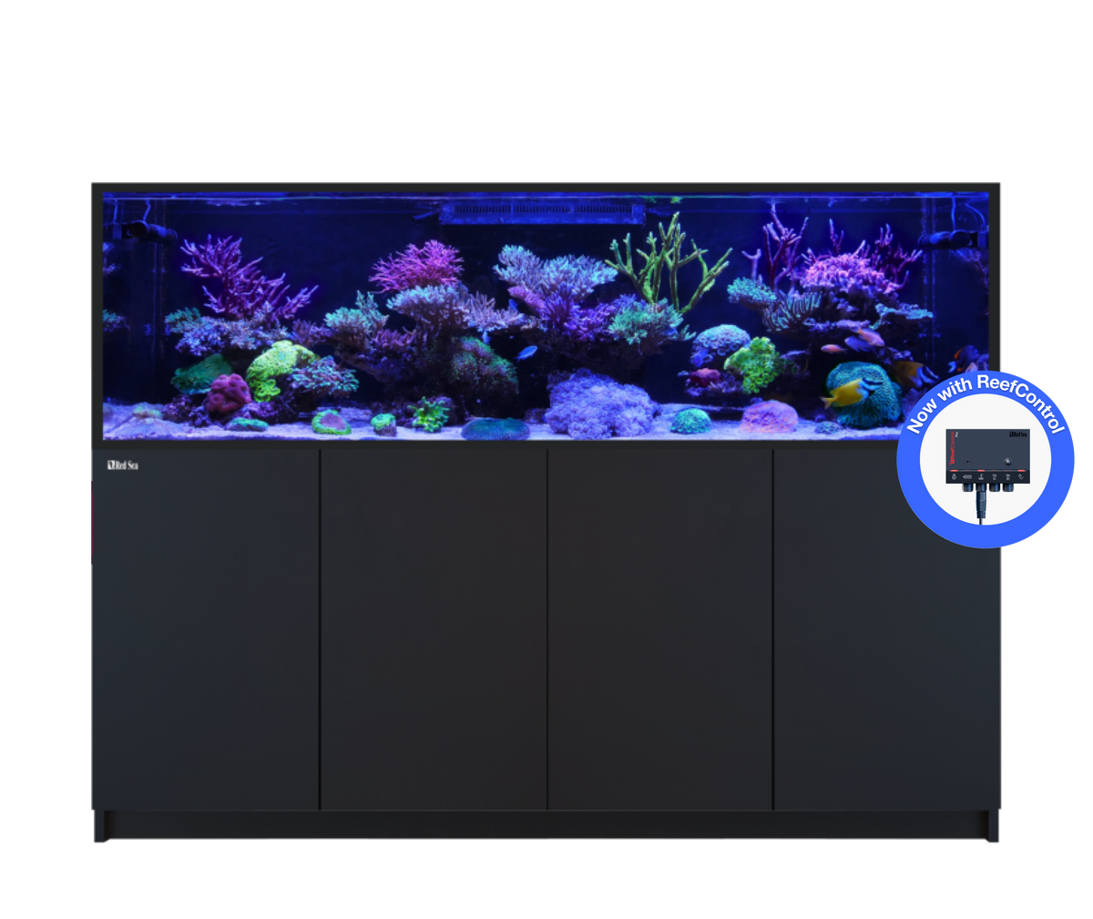 Red Sea REEFER S-1000 G3+ aquarium system with black cabinet