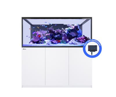 Red Sea REEFER S-700 G3+ aquarium system with white cabinet