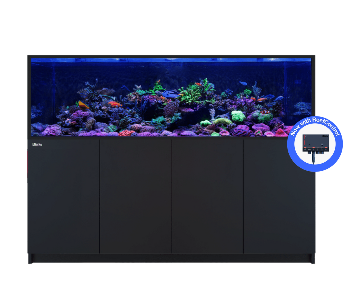 Red Sea REEFER S-850 G3+ aquarium system with black cabinet