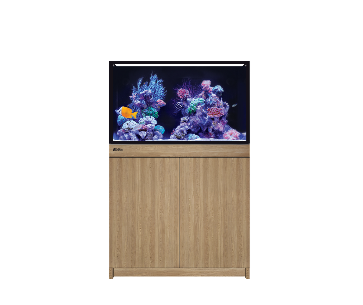 Red Sea REEF-FRAME 250 Aquarium System (54 Gal) with Oak cabinet