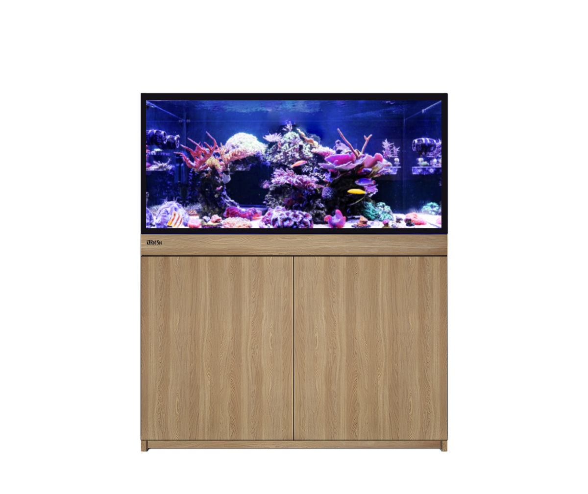 Red Sea REEF-FRAME 350 Aquarium System (75 Gal) with Oak cabinet