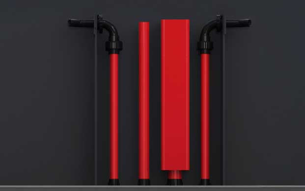 Red Sea REEF-FRAME silent downflow pipes