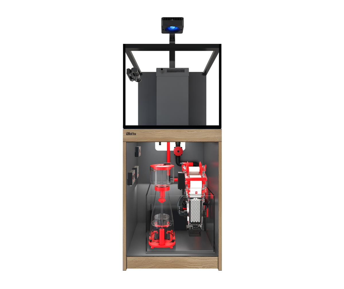 Red Sea REEF-FRAME MAX 170 Aquarium System (36 Gal) with Oak cabinet