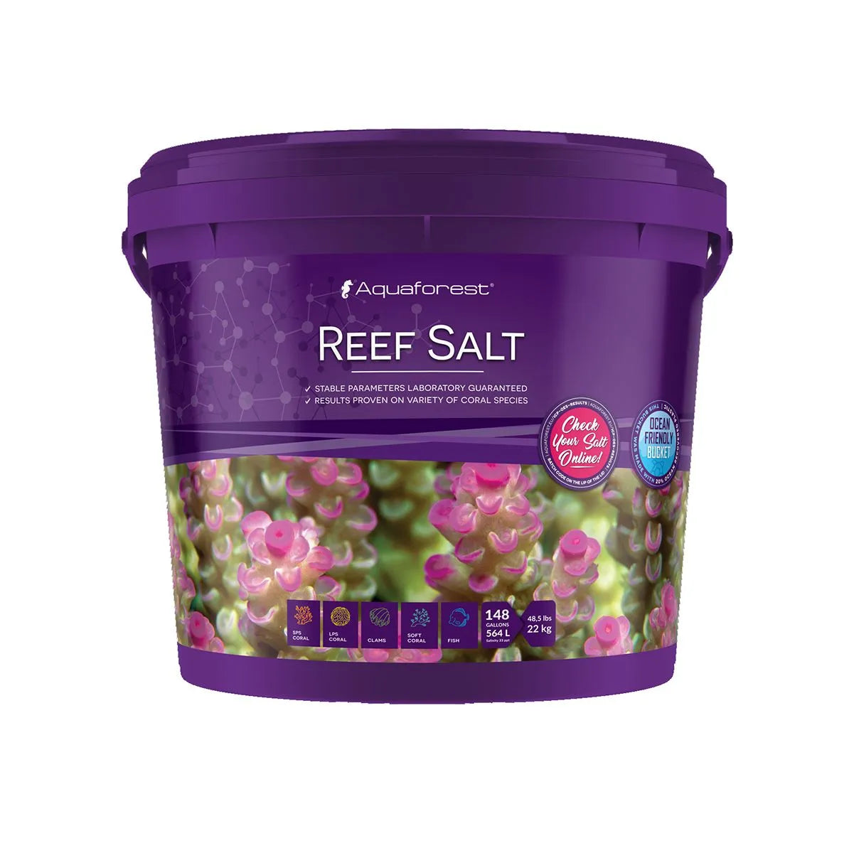 Aquaforest Reef Salt 175 gallon bucket - synthetic marine salt mix for saltwater reef aquariums