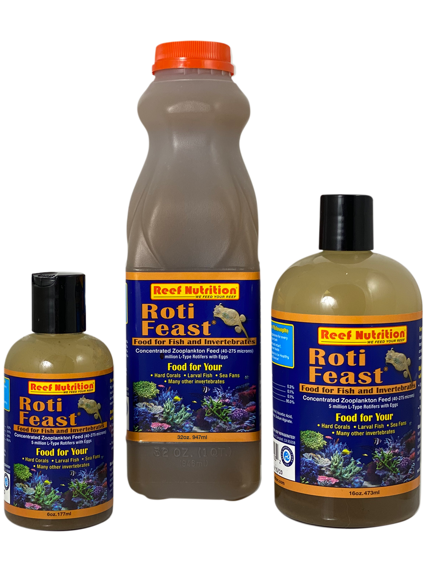 Reef Nutrition Roti-Feast rotifer concentrate bottle