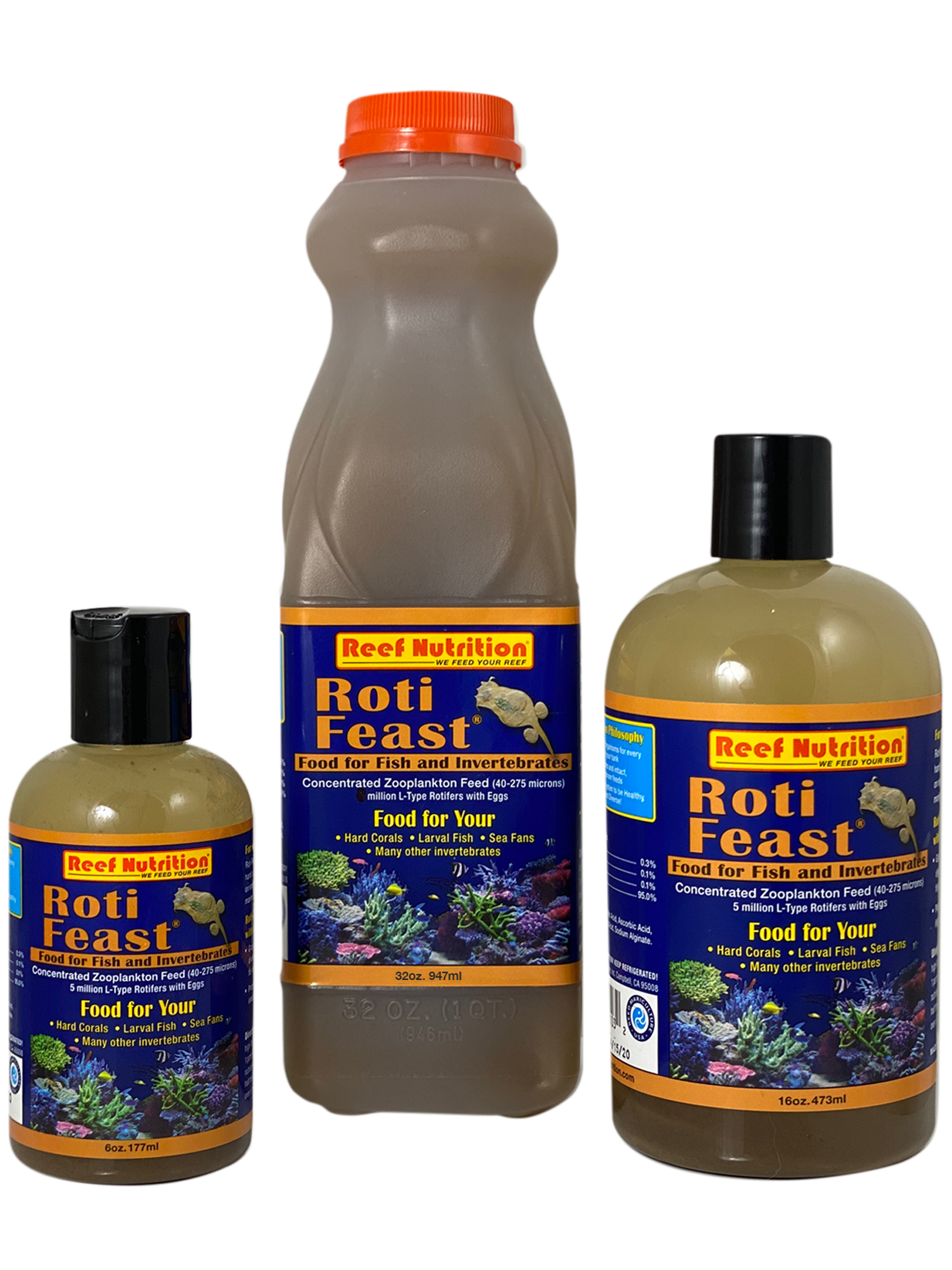 Reef Nutrition Roti-Feast rotifer concentrate bottle