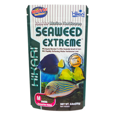 Hikari Seaweed Extreme 67% seaweed pellet for marine herbivores like tangs