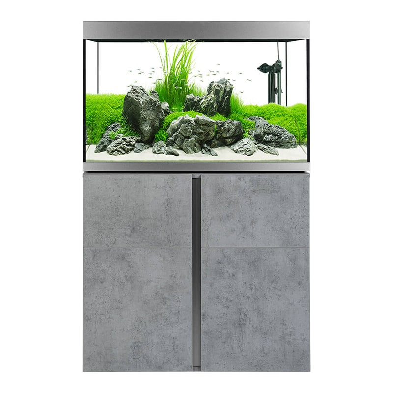 Fluval Siena Aquarium and Cabinet Set in Chicago Concrete, 72 US Gallon
