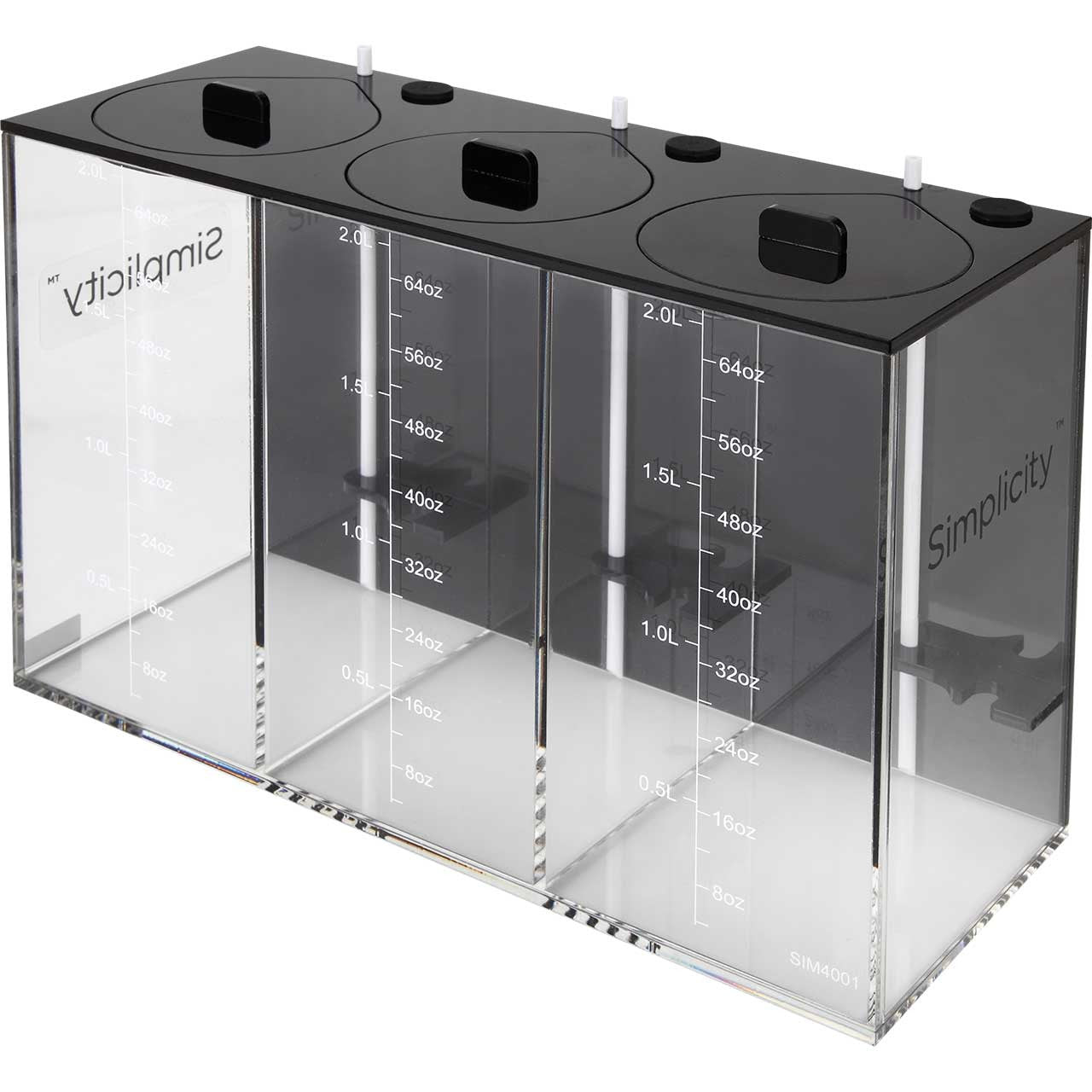Simplicity 3 x 2L dosing container set for reef supplements