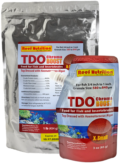 Reef Nutrition – TDO-C1 Chroma BOOST Extra-Small Granule Fish Food – 3 oz