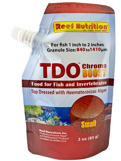 Reef Nutrition – TDO-C2 Chroma BOOST Small Granule Fish Food – 3 oz