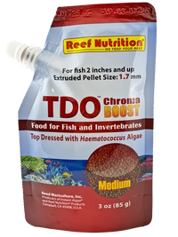 Reef Nutrition – TDO-EP1 Chroma BOOST Medium Pellet Fish Food – 3 oz