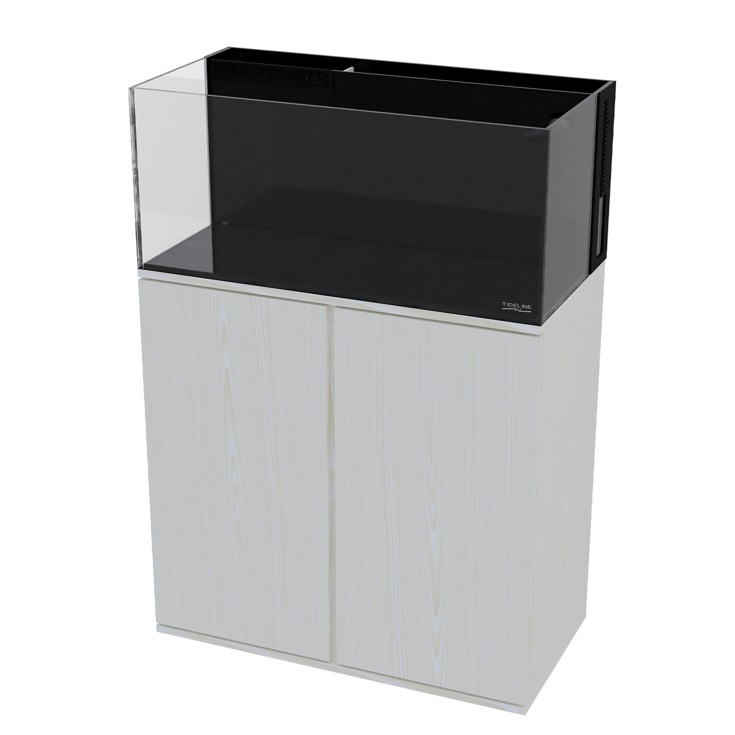 Tideline AIO 47G Lagoon aquarium on White Artika cabinet stand