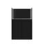 Tideline Crystaline G2 Reef External 36x20 rimless 65-gallon reef aquarium on Black cabinet stand