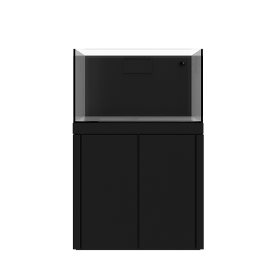 Tideline Crystaline G2 Reef External 36x20 rimless 65-gallon reef aquarium on Black cabinet stand