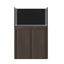 Tideline Crystaline G2 Reef External 36x20 rimless 65-gallon reef aquarium on Carbon cabinet stand