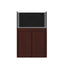 Tideline Crystaline G2 Reef External 36x20 rimless 65-gallon reef aquarium on Cherry cabinet stand