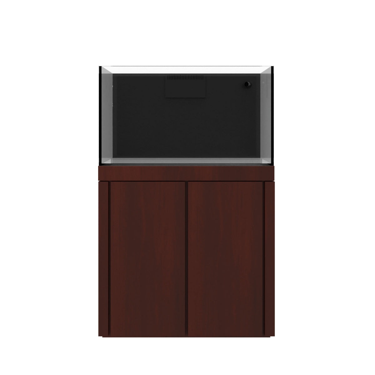 Tideline Crystaline G2 Reef External 36x20 rimless 65-gallon reef aquarium on Cherry cabinet stand
