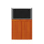 Tideline Crystaline G2 Reef External 36x20 rimless 65-gallon reef aquarium on Cognac cabinet stand