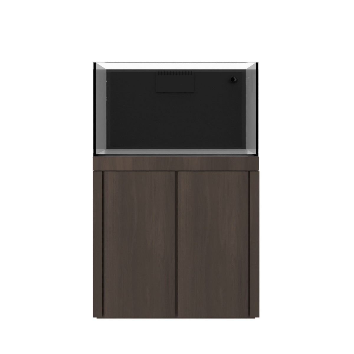Tideline Crystaline G2 Reef External 36x24 rimless 78-gallon reef aquarium on Carbon cabinet stand